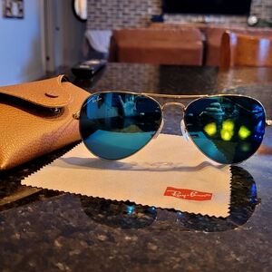 Ray-Ban Blue Aviator Sunglasses